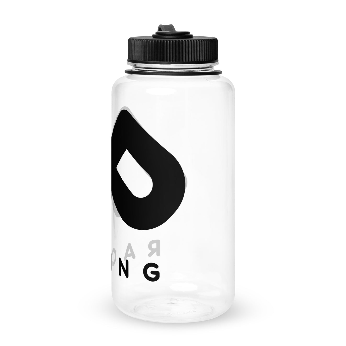 Wide mouth plastic water bottle